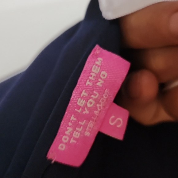 Stella & Dot Navy/Snake Print Reversible Bomber Jacket - S - Picture 9 of 9